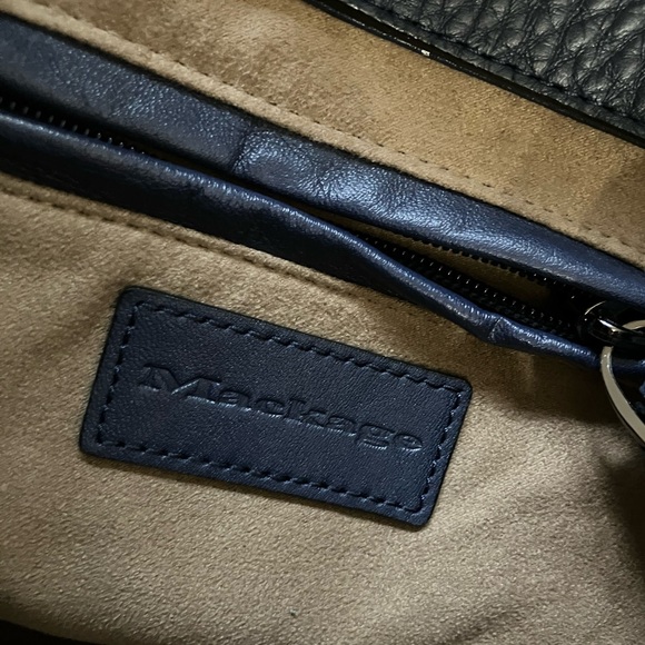 MACKAGE Dark Blue Handbag with removable shoulder strap - Picture 4 of 4
